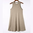 thumbnail image 4 of Robes pour Femmes 2024 Été Surdimensionné Printemps et Col Suspendu Jupe Grand Dos Robe Sans Manches Col Rond 50 % de Réduction!, 4 of 9