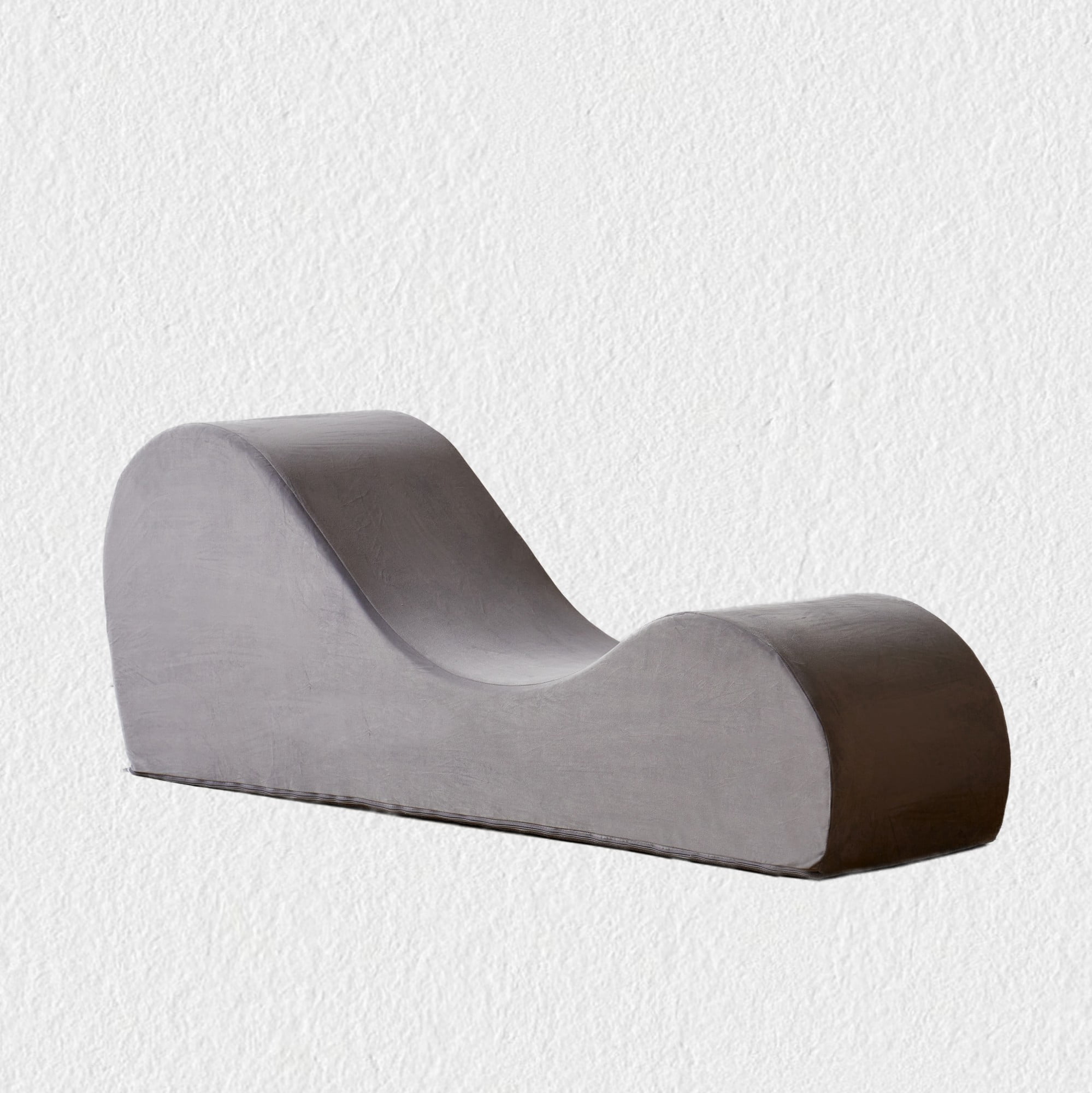BSHTI 62.5" Polyurethane Yoga Chaise Lounge Chair with Washable Cover, Lazy Seating for Small Spaces(Gray)