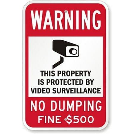 Atlanta Highway Sign WARNING NO DUMPING $500 FINE Sign Sign 12