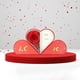 thumbnail image 3 of Caja de regalo para San Valentín | Joyero de doble apertura con collar, anillo y pendientes de corazón | Empaquetado romántico con rosas, 3 of 4