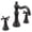 Matte Black, variant on Moen Tvs42114 Weymouth 1.2 GPM Widespread Bathroom Faucet - Chrome