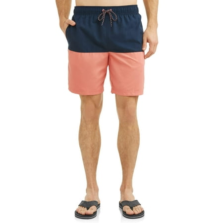 George Men's All Guy Colorblock 8-inch Swim Short, up to Size (Best Swim Shorts For Fat Guys)