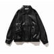 thumbnail image 4 of Chaquetas y abrigos casuales sin capucha de manga larga para mujer, cárdigan con cremallera a la moda, chaqueta de vuelo con cuello alto, abrigo de cuero, chaqueta, blusa de poliéster para mujer, 4 of 5