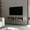 White Oak, variant on White Melamine Wall Unit - Ideal for 40 - 49 Inch TVs