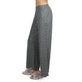 thumbnail image 7 of MeMoi Women's French Terry Cloth Leopard Print Lounge Pants - Womens - Female, Small, Gray Heather, 7 of 7