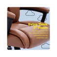 thumbnail image 4 of Serta Connor Executive Office Chair Cognac Bonded Leather, 4 of 8