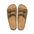 thumbnail image 2 of Unisex Sandals Cork Footbed Casual Slides with 2 Adjustable Buckle Straps for Men Women, 2 of 12