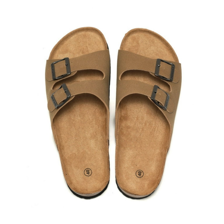 Tan Slide Sandals for Men o woman Amazon.com | V.Step Orthopedic Slides with Arch Support for  main image 3