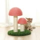 thumbnail image 2 of Rascador para gatos ZHAOCHENG sisal natural forma de hongo rosa, 2 of 5