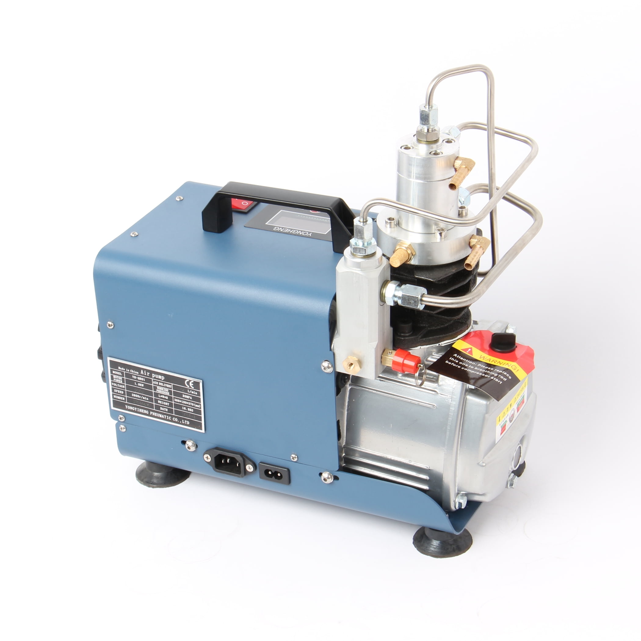 High Pressure Electric Air Pump Air Compressor with Water Cooling with Intelligent Digital Version 110V 30MPA for Equipment High Pressure Inflation