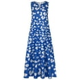 thumbnail image 3 of outfmvch plus size dress for women plus size print daily casual sleeveless vintage bohemian v neck maxi dress womens dresses fall dresses, 3 of 7