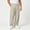 Beige, variant on Men's Pants Loose Fit Drawstring Pants with Side pockets Streetwear Lightweight Pants for City Walk