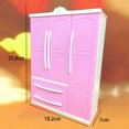 thumbnail image 2 of Plastic Doll Open Wardrobe Clothing Organizer Scenery Home Decoration, 2 of 9