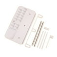 thumbnail image 1 of Inteprter Soporte ajustable para 3 carretes de hilo, portabobinas, organizador de costura bordado, estante para el hogar acolchado resistente al desgaste, De coser Blanco Inteprter HA061487-04, 1 of 6