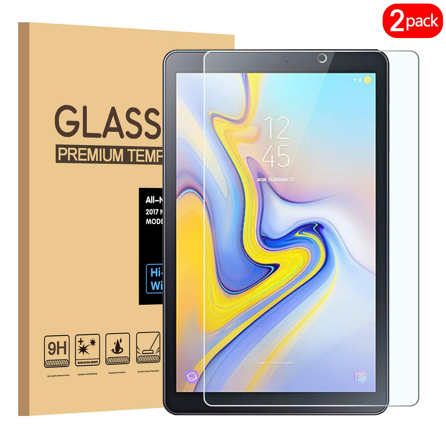 Samsung Galaxy Tab A 8.0" SM-T387 2018 Tempered Glass Screen Protector 3-Pack 
