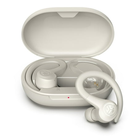 JLab Go Sport+ Wireless Workout Earbuds 35 Hr Playtime Secure Earhook Custom Sound & Controls Sand