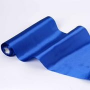 Efavormart 12" x 10 Yards Satin Fabric Party DIY Craft For Wedding Birthday Party Dance Banquet Event Decoration Supplies - Royal Blue