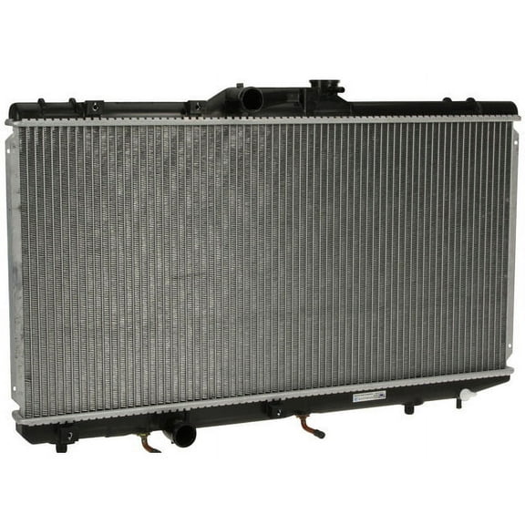 Radiator, 2-Row (Aluminum Core, Plastic Tank) - Compatible with 1993 - 1997 Geo Prizm (Manual or Automatic Transmission) 1994 1995 1996