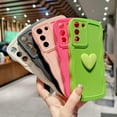 thumbnail image 5 of for Samsung Galaxy S21+ Plus Case 6.7",Cute Solid Color 3D Love Heart Case,Fashion Curly Wave Frame Edge Protective Shockproof Soft Cases Cover for Women (Beige), 5 of 11
