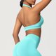 thumbnail image 4 of Sujetadores Deportivos para Mujeres Soporte Alto Busto Grande de Color Sólido Sujetador de Punto sin Costuras de Yoga, Cuello Colgante Diseño de Espalda para el Gimnasio, 4 of 9