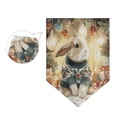 thumbnail image 4 of Wobogo Triangle Garden Flag Festive Rabbit 28x40 in Large Yard Flag Durable Fade Resistant Outdoor Decor, 4 of 6