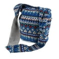 thumbnail image 1 of Bolso bandolera mujer, bolso bandolera, gran capacidad, clásico, plegable, lino, Azul, 1 of 8