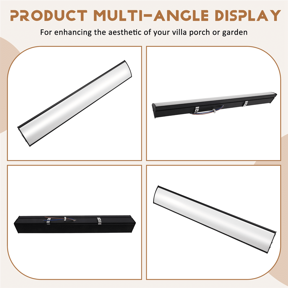 Long Strip Outdoor Patio Wall Lights Villa Porch Garden Patio Exterior Wall Lights Exterior Wall Patio Decorative Lights