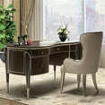 thumbnail image 2 of Pemberly Row Modern Transitional Wood Desk in Hazelnut Brown, 2 of 18