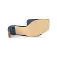 thumbnail image 5 of BLISSFUL STEP Slide Heels Mules Block Heel Sandals for Women Blue 6, 5 of 6