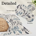 thumbnail image 2 of Grey Blue Botanical Pillow Covers, Linen Long Throw Pillow Case, Rustic Country Spring Floral Summer Leaf Holiday Pillow Protector Decorative Cushion Cover for Living Room/Bedroom 16" x 24", 2 of 8