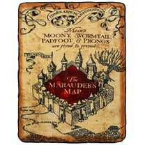 Harry Potter Marauders Map Micro Raschel Fleece Throw Blanket 48" x 60"