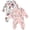 Pink Ivory Minnie, variant on Disney Minnie Mouse Baby Girls' Fleece Footed Sleep N Play Pink White