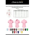 thumbnail image 5 of Made by Olivia Women's Junior Fit Short Sleeve Stretchy Button Down Collar Office Formal Casual Blouse Shirts Top (S-3XL), 5 of 6