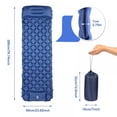 thumbnail image 2 of Inflatable Sleeping Pad for Camping Sleeping Pad with Pillow&Armrest Ultra-Comfortable Self-Inflating Camping Mattress Waterproof Sleeping Mat hick Air Mattress w/Carrying Bag for Backpacking Travel, 2 of 14