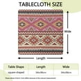 thumbnail image 2 of Decorative Floral Boho Tablecloth, 34x34 Inch Square Elastic Hem Cover for a Secure Fit on Indoor Outdoor Table Tops, 2 of 6