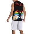 thumbnail image 2 of Sikiie Lgbt Gnome Basketball Jersey Reversible Men's Mesh Athletic Sports Shirts Training Practice S-4XLSmall, 2 of 6
