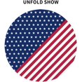 thumbnail image 4 of Patriotic Tablecloth American Flag Tablecloth Round Tablecloth 60 Inch Washable Table Cover Reused 4th of July Table Cloth for Home Holiday Dinner Picnic Outdoor Party Dining Room Table Decor, 4 of 6
