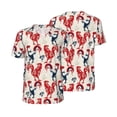 thumbnail image 3 of Daiia Roosters Mens Baseball Jersey Button Down Shirts Short Sleeve Sports Uniforms-4X-Large, 3 of 9