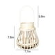 thumbnail image 3 of Farol de bambú para mesa de exterior, luz de vela con LED amarillo cálido para jardín, lámpara de mesa decorativa para jardín, patio, luces decorativas colgantes., 3 of 7