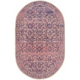 thumbnail image 3 of Unique Loom Timeless Collection Area Rug - Levi (2' x 3' 1" Oval Navy Blue/Orange), 3 of 9