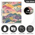 thumbnail image 5 of Yayeee Magnetic Dishwasher Cover for The Front Decoration Home Kitchen Machine Sticker Protector, Green Floral Wave, 5 of 6