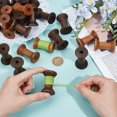 thumbnail image 3 of 1set 30Pcs 3 Styles Wooden Bobbins DIY Sewing Tools Mixed Color 47.5~48x30mm 10pcs/style, 3 of 5