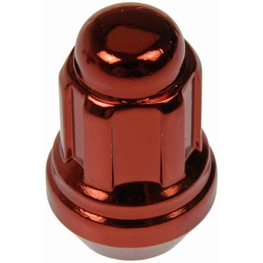 Dorman 711-635E Wheel Lug Nut for Specific Models, Red (Pack of 21)