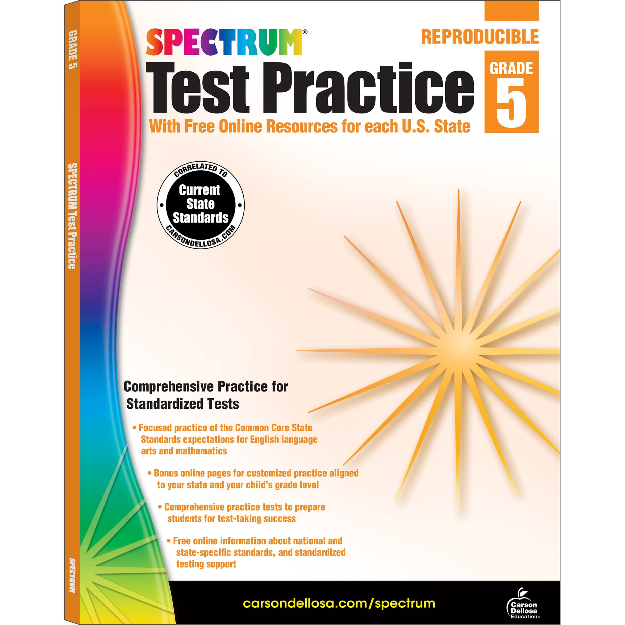 Spectrum Test Practice Workbook (160 pages) Grade 5