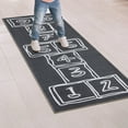 thumbnail image 3 of Ottomanson Washable Flatweave Kids Hopscotch 3x6 Play Mat Area Rug, 2'7" x 6', Grey, 3 of 11