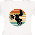 thumbnail image 4 of Inktastic Dirt Biking Motocross Retro Boys or Girls Long Sleeve Baby Bodysuit, 4 of 5