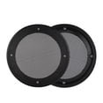 thumbnail image 4 of Cubierta protectora para altavoz de 4 pulgadas, decoración de altavoz (negro + negro), 2 uds., 4 of 8