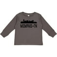 thumbnail image 3 of Inktastic Memphis Tennessee City Skyline Boys or Girls Long Sleeve Toddler T-Shirt, 3 of 5