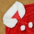 Odeerbi Christmas Dress Shawl for Women Girls Red Short Santa Cloak