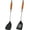 Cooking utensils-A, variant on CLEANCOOL Silicone Spatula and Ladle Tool Set - Wok Tools, Wok Utensil,Stainless Steel Non Stick Heat-Resistant Kitchen Utensils BPA Free Cooking Utensils Cookware Wooden Handle,2 Pieces